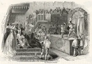 Acted: Queen Elizabeth I watching a play