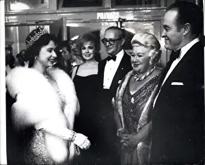 Edie: Queen Elizabeth II with Bob Hope and others