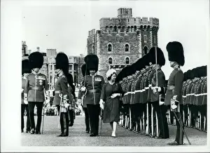 Coldstream: Queen Elizabeth II and Coldstream Guards at Windsor