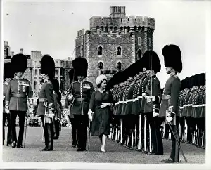 Coldstream: Queen Elizabeth II and Coldstream Guards at Windsor