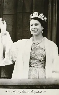 Queen Elizabeth II on her coronation day