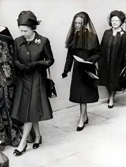 Realised: Queen Elizabeth II and Duchess of Windsor, funeral