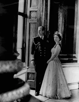 Miniatures: Queen Elizabeth II and Duke of Edinburgh