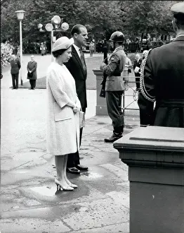 Hofgarten: Queen Elizabeth II and Duke of Edinburgh in Germany