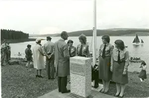 Raincoat: Queen Elizabeth II at Kielder Water