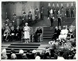 Westminister: Queen Elizabeth II, opening of Commonwealth Conference
