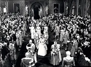 Proceeding: Queen Elizabeth II at opening of Parliament