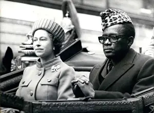 Mobutu: Queen Elizabeth II and President Mobutu of Zaire