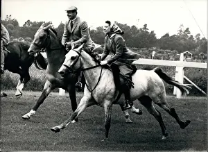 Raced: Queen Elizabeth II riding on the course at Ascot