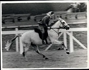 Galloped: Queen Elizabeth II riding on the course at Ascot