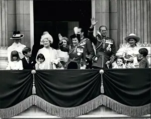 Trooped: Queen Elizabeth II, Trooping of the Colour, balcony scene
