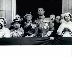Trooped: Queen Elizabeth II, Trooping of the Colour, balcony scene