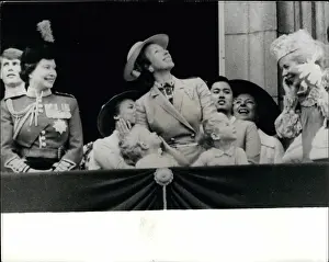 Behing: Queen Elizabeth II, Trooping of the Colour, balcony scene