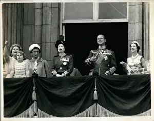 R.a.f: Queen Elizabeth II, Trooping of the Colour, balcony scene