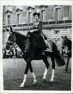 Trooped: Queen Elizabeth II, Trooping of the Colour, London