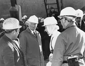 Geevor: Queen Elizabeth II visiting Geevor Tin Mine, Cornwall