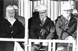 Duffle: Queen Elizabeth II visiting Geevor Tin Mine, Cornwall