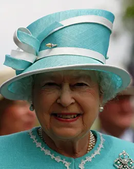 Hatpin: Queen Elizabeth II at Wimbledon