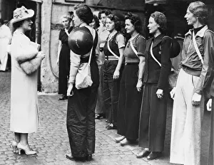 Garages: Queen Elizabeth (left), the former Duchess ?