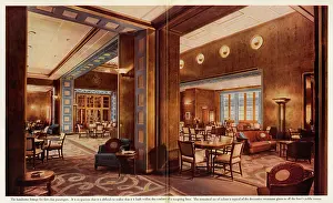 Elizabeths: Queen Elizabeth's first class passenger lounge