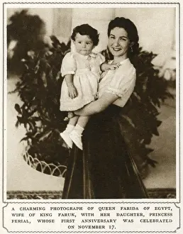 Ferial: Queen Farida of Egypt and Princess Ferial