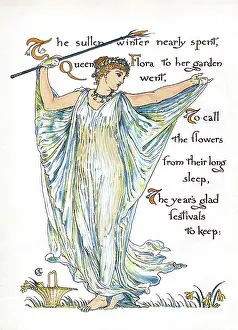 Waking: Queen Flora calls to the flowers
