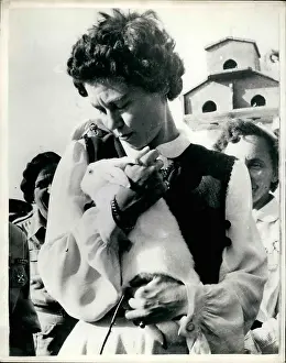 Topical: Queen Frederica of Greece and rabbit