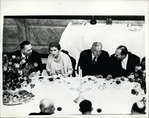 Fredensborg: Queen Ingrid of Denmark at NATO luncheon
