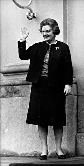 Regnant: Queen Juliana of the Netherlands waving