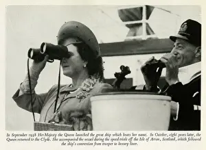 Arran: Queen launches the ship that bore her name