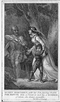 Fled: Queen Margaret of Anjou with son and robber