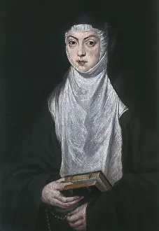 Mariana: Queen Mariana of Austria at prayer