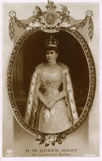 Dominions: Queen Mary in her coronation robes