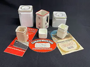 Embarcation: Queen Mary and other Cunard assorted items