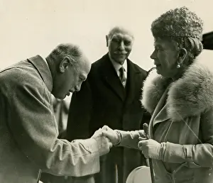 Rosebery: Queen Mary at the Epsom Derby, Surrey