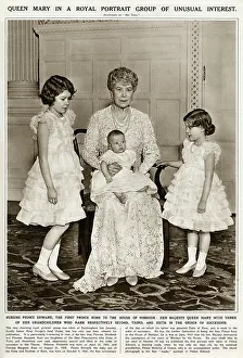 Granny: Queen Mary with grandchildren