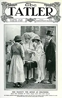Holyrood: Queen Mary at Holyrood - presenting service badges