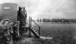 Pelvis: Queen Mary inspecting troops