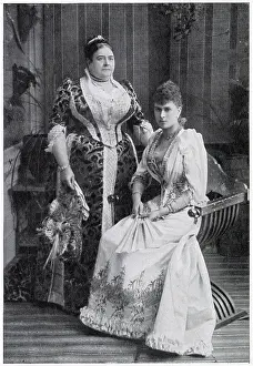 Aug22: Queen Mary and her mother, the Duchess of Teck