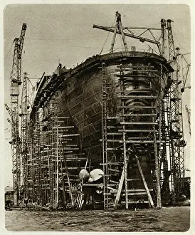 Steamliners: Queen Mary Ocean Liner, in construction