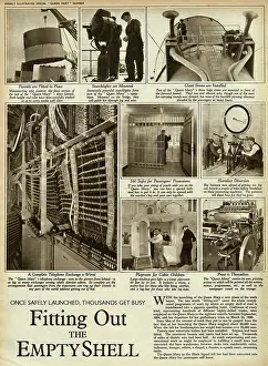 Steamliners: Queen Mary Ocean Liner, being fitted out