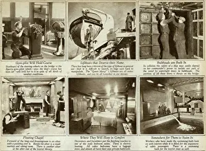 R.m.s: Queen Mary Ocean Liner, being fitted out