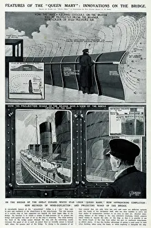 Projecting: Queen Mary ocean liner: Innovations on the bridge