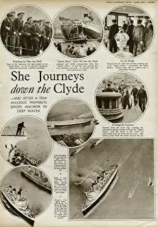 R.m.s: Queen Mary Ocean Liner, journey down the Clyde