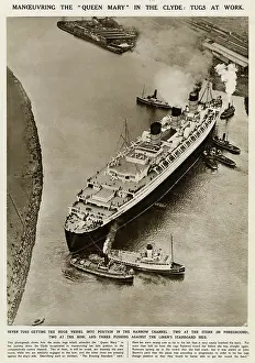 Steamliners: Queen Mary Ocean Liner, manoeuvring down the Clyde