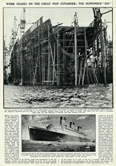Steamliners: Queen Mary Ocean Liner, suspended