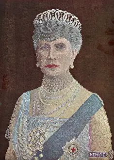 Needlepoint: Queen Mary - portrait in Petit Point