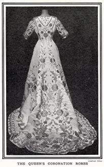 Feb23: Queen Mary's coronation gown