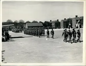 Tidworth: Queen Mother at colours ceremony