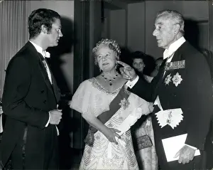 Entertained: Queen Mother, Lord Mountbatten, King Carl Gustav of Sweden